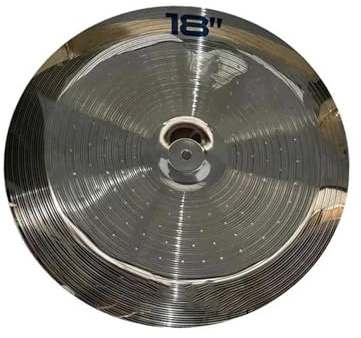 Platillo De China De Aleación De Práctica Profesional Para Juego De Batería Color Dorado/plateado 18(Silver)