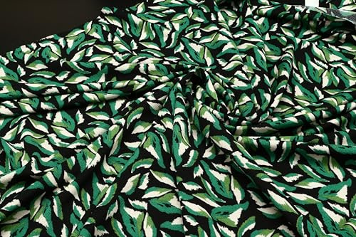Eleganter Meterware Stoff, 300 x 140 cm: Perfekt für Dekoration, Bekleidung, Heimtextilien, DIY, Patchwork, Basteln, kreative Projekte, Kleidung, Tischläufer, Dekostoff und Kinderstoffe, Grün