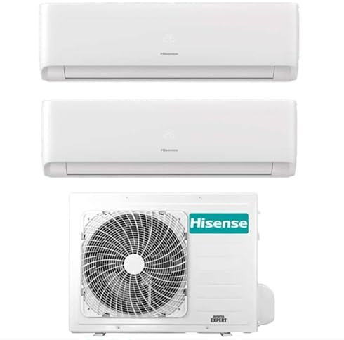 Climatizzatore Condizionatore Inverter Hisense Ecosense Wi-fi Dual Split 9000+9000 Btu 2AMW42U4RGC R-32 A++ in Pompa di Calore