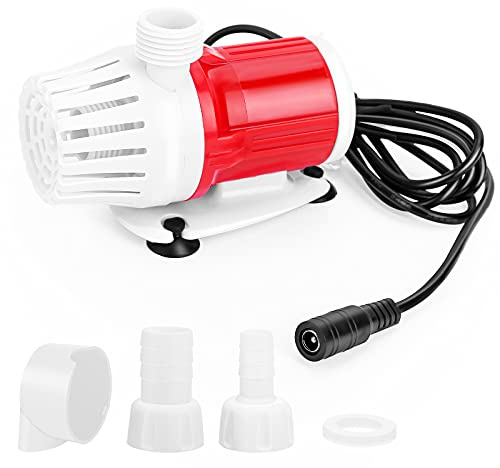 Portable Tauchpumpe 12V 20W 1200L/H High Flow Tragbare Aquarium Wasserpumpe Frequenzumwandlung bürstenlose DC-Pumpe Amphibische Pumpe