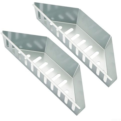 Lot de 2 paniers à charbon en acier inoxydable pour barbecue - Accessoires de contrôle de la chaleur - Pour barbecue en plein air