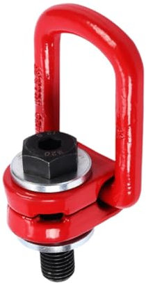 G80 Side Pull Swivel Hoist Ring, 360 Degree Universal Lifting Point With Mould Ring Bolts, 1pcs(M56*84)