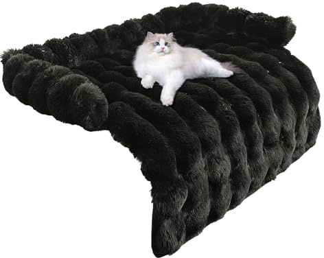 Dreuhuing Lit pour Chien, Housse de canapé à Bords surélevés | Housse de canapé en Peluche pour Animal Domestique | pour Maison, Salon, Cuisine, Chambre d'enfant, Appartement, Repos Quotidien