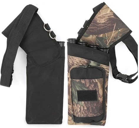 Justerbar pil, ryggsäck och väska, Midjekoger 4-rörs nylon for recurve compoundbåge långbåge bågskytte flerfärgad(Khaki)