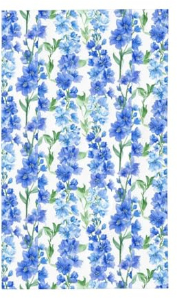 Flagge mit blauem Rittersporn-Muster, 90 x 150 cm, mit Ösen, für drinnen und draußen, Party, Heimdekoration