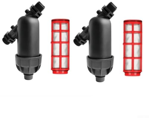 Lot de 2 filtres d'irrigation, filtre d'irrigation goutte à goutte en « Y » de 1 ou 1,9 cm avec filetages de tuyau, filtre en maille, pompe d'irrigation goutte à goutte, pompe de piscine pour jardin