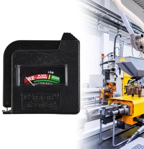 Testeur de batterie portable pour piles bouton AA/AAA/C/D/9 V/1,5 V, plage de 0 à 12 V, indicateur d'alimentation à code couleur, vérification rapide de l'état de la batterie, design portable