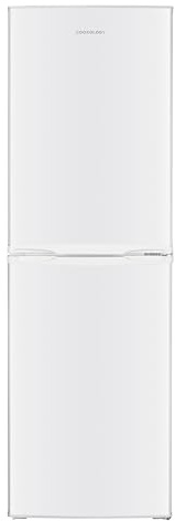 Cookology 248L 50/50 Freestanding Fridge Freezer - 4 Star - White | 138L Fridge / 110L Freezer - Reversible Doors - LED Light - 40dB Quiet - 55cm Wide