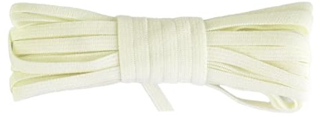 Elástico de punto fino 4 mm sólida, cordón for diadema, for vestidos, 2, 5 y 10 yardas Adecuado para costura y manualidades(Antique White,2 Yards)