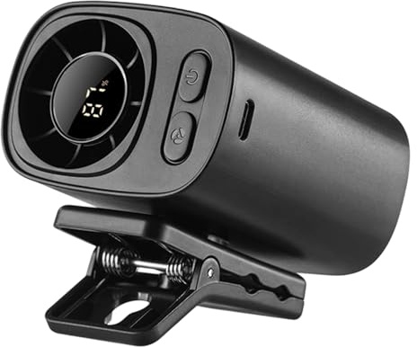 Car Clip On Air Conditioner Fan Clip On Fan for Car with LED Display 360° Rotation USB Rechargeable Personal Cooling Mini Fans Not Only for Any Scenario Ca r Clip O n Fan Air Conditioner Ca r Fans