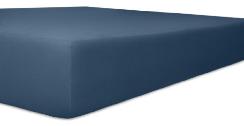 Kneer Spannbettlaken, Spannbetttuch, Easy-Stretch Qualität 25 Größen 180 x 200-200 x 220 cm Marine