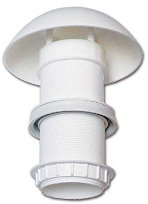 Aérateur de toit – Avec chapeau de ventilation – Pour caravane, camping-car, bateau – Blanc – Jusqu'à 70° (LU)