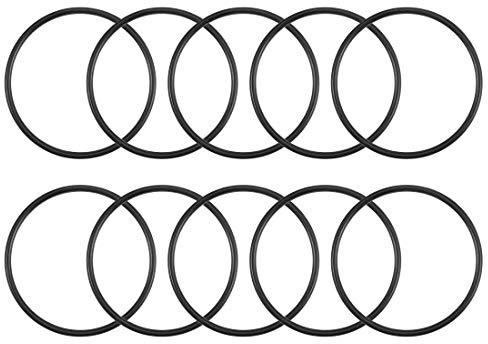 sourcing map 10pcs Tóricas Juntas de Nitrilo, Arandela Métrica Caucho Sellada Empaquetadura Juntas Tóricas para Lavabo Fregadero Residuos Desagüe de Piso Baño Hogar, 38.6x35x1.8mm (OD*ID*A)