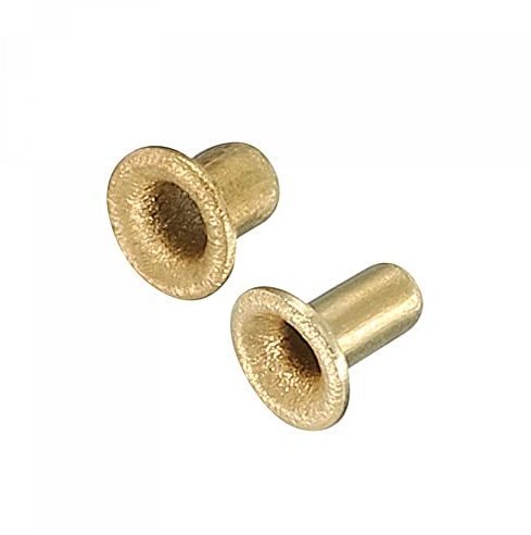 uxcell Hollow Copper Rivet M2 M2.5 Dia Rivets for Connecting Gold Tone, Pack of 400