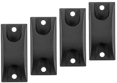 predolo 4X Maleta pies Laterales Maleta pie Maleta Soporte pies pie Clavos Negro Equipaje Tachuelas Equipaje pies Almohadillas para Cubierta de Carrito, Estilo B