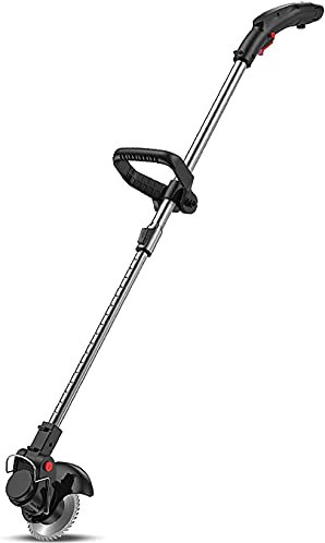 Suuim Cortacésped Cortasetos Cortacésped inalámbrico Pequeño Cabezal Ajustable y Mango telescópico Cortacésped de Hilo 48TV Potente Recortadora 18000 RPM con 2 L