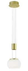 Trio Madison Pendelleuchte, LED, 8W, 900lm, 3000K, messing matt (342010108)