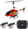 Ulifance U12 Hélicoptère RC d'intérieur pour enfants hélicoptère télécommandé avec lumière LED One Key Take/Off Maintien en hauteur RC Avion Jouet Cadeau pour garçons et filles Rouge