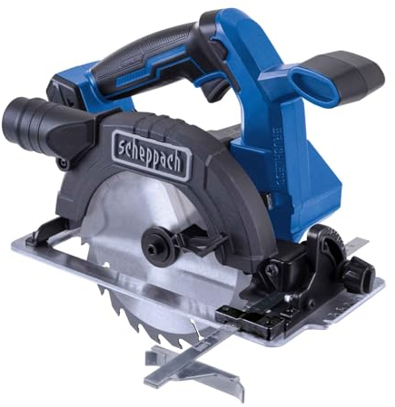 Scheppach Scie circulaire portative sans fil BC-HCS165-X | 20V Brushless | Lame de scie Ø 165mm | Hauteur de coupe 90°/45° - 55/40mm | Inclinaison 45° | Série 20V-IXES | Sans batterie ni chargeur