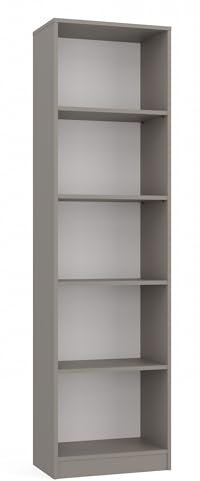 CDF Bücherregal Regal Standregal Büroregal für Ordner Spielzeug Büro Wohnzimmer Homeoffice Bücherschrank zur Aufbewahrung Dokumenten Dekoration Robuste Konstruktion - Lehm 50cm
