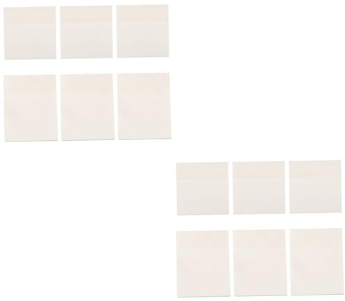 COHEALI 2 Sätze Haftnotiz Klare Selbstklebende Notizen Transparenter Notizblock Selbstklebende Notizblöcke Post-memos Notizblock Briefpapier Klare Notizblöcke Das Haustier Weiß 6 Stück * 2