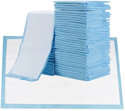 Set di 25 tappetini per incontinenza monouso, 60 x 90 cm, impermeabili, ultra assorbenti, con strisce di fissaggio, per neonati, adulti e anziani, (non per scopi medici)