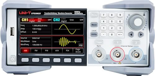 UNI-T - Generatore di funzioni, UTG2082X, 80 MHz, 2 canali