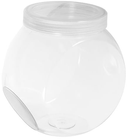 Alipis Barattoli Di Plastica Per Dolci Coperchio Bianco Trasparente, Contenitori Trasparenti Multifunzionali Da 1500ml in Pet, Set Da 3 Per Biscotti, Caramelle e Snack Freschi, Per Casa e Feste