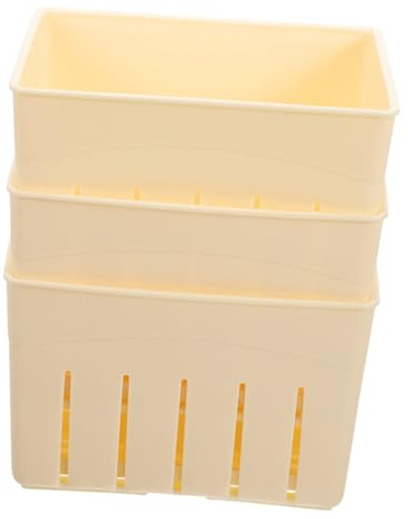 Luxshiny 3sets Household Tofu Press Mold Cheese Pressing Moulds for Homemade Tofu Making Easy to Clean Smooth Surface Vegan Cooking