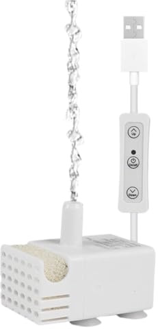 Katzenbrunnenpumpe - Mini Tauchwasserpumpe - Stille Brunnenpumpen | Mini -Tauchwasserzirkulationspumpen, Ultra -projet 2–5 W USB/Wechselstrom, Einstellbarer Strömung Für Aquarium, Hydroponik Und