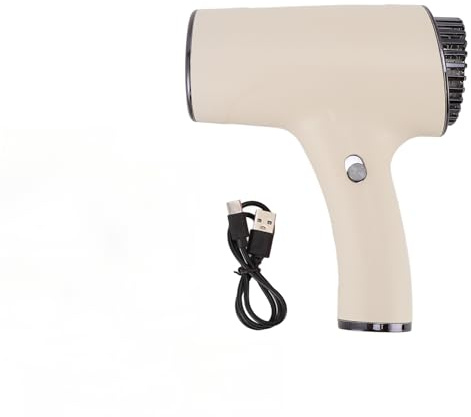Gonetre Tragbarer kabelloser Föhn Haartrockner für Damen Herren, Negativ-Ionen-Reiseföhn USB-aufladbar ABS Kaltluft leiser für Zuhause,Reisen Wohnheim schnelles Trocknen