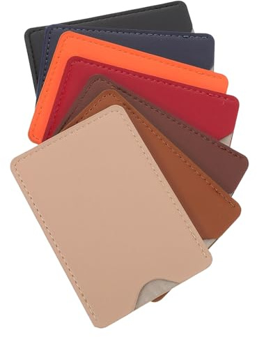 OFFSCH Porta Carte Pu Slim Antispia Nfc 7 Pezzi per Uomo e Donna | Fodere Leggere, Adatte a Portafoglio o Tasca, Protezione Privacy in Viaggio, Finitura in Pelle Pu