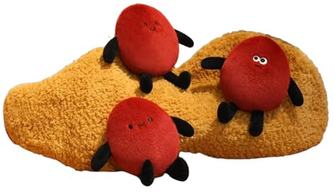 Generisch Coussin en Peluche en Forme de Noix avec Rembourrage comme Noix - Coussin Douillet et apaisant - Décoration pour Appartement, Chambre à Coucher, lit, canapé, Maternelle