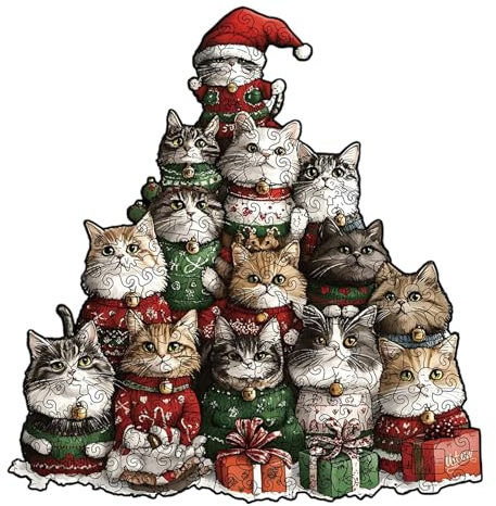 Puzzles pour Adultes | Thème de Noël - Puzzle Interactif à Collectionner Pour La Famille - Pour Filles Adolescentes Femmes Mari Fils Fille Famille Amis Collègues