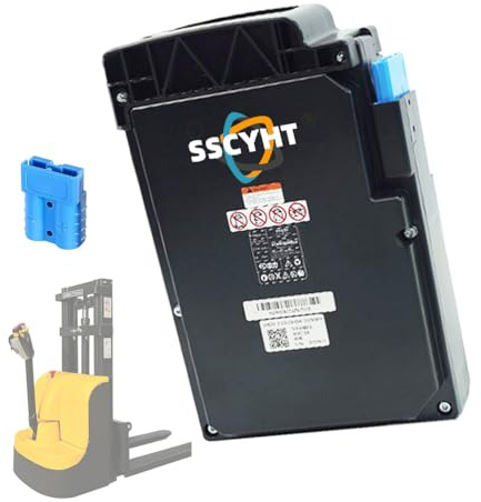 SSCYHT Batterie Lithium-ION 48 V 10 Ah pour Chariot élévateur électrique, pour Le Chargement et Le déchargement de camions et de transporteurs. Pièces de Rechange.