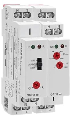 GRB8 Rail Twilight Switch Photoelectric Timer Light Sensor Relay AC110V-240V Auto ON Off(GRB8-02 ZeroCrossing)