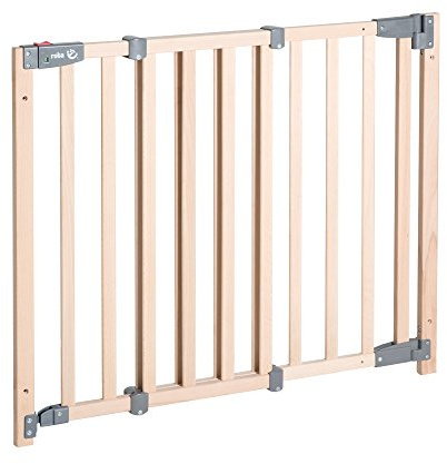roba Barrière de Sécurité Bébé Safety Up - Fermeture Automatique - pour Porte et Escalier de 70 à 119 cm - Naturel