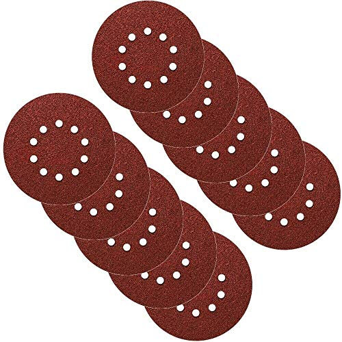 Lot de 50 disques Ø 225 mm 10 trous Grain 80 disques abrasifs