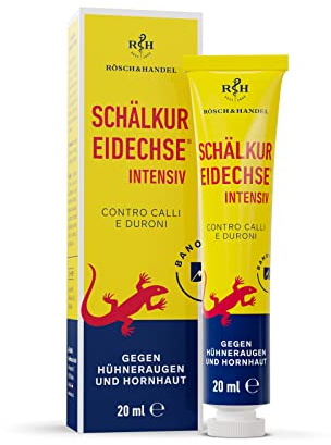 Schälkur Eidechse intensiv - cura esfoliante | Unguento contro la pelle screpolata, calli e duroni | contiene il 40% di acido salicilico | Rösch und Handel