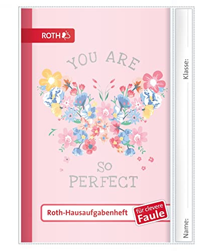 ROTH Hausaufgabenheft - Teens für clevere Faule, A5, 1 Woche 2 Seiten, Perfect Girl