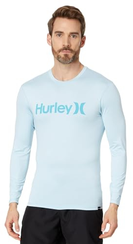 Hurley Herren OAO Quickdry Rashguard LS Rash-Guard-Shirt, Sea Haze,