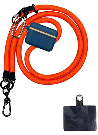 thick rope cell phone lanyard, 10mm with spacer, thick phone holder with anti-theft strap, lanyards shoulder strap for cell phone around neck, ant phone strap