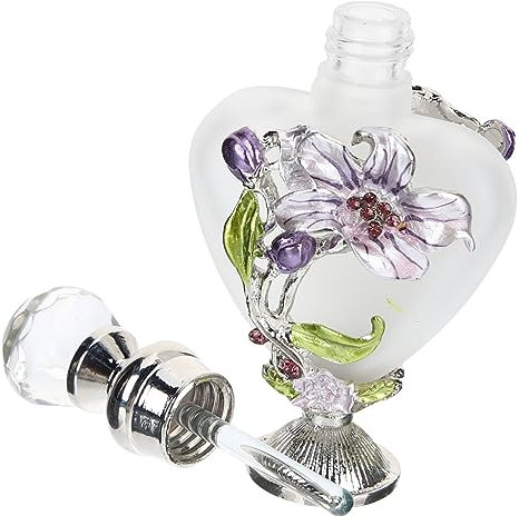 Cabilock Terrarios botellas de spray de aceites esenciales mini contenedores Botella de perfume de vidrio vintage Botella de perfume de vidrio decorativa perfumes de hombres terrario