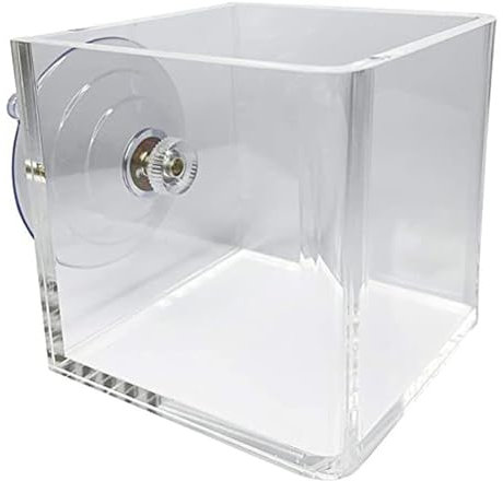 Fioriera a parete fioriera finestra trasparente fioriera finestra scatola di aspirazione acrilica fioriera fai da te decorativa fioriera chiara per balcone per ufficio, piantatrice a parete quadrate