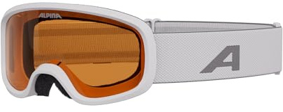 ALPINA PINEY 2.0 - Gafas de esquí antivaho, extremadamente robustas e irrompibles, con 100% de protección UV para niños, white matt