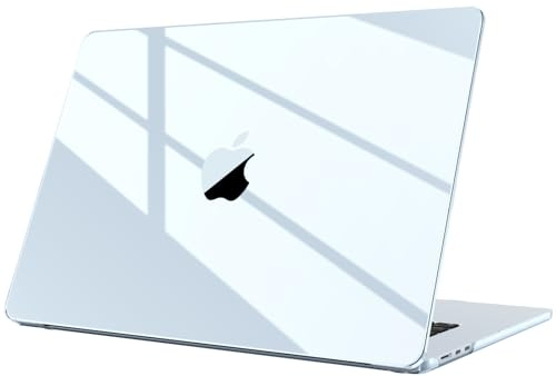 Fintie Hülle Kompatibel mit MacBook Air 15 Zoll M5 M4 M3 M2 (2026-2023) | A3448 A3241 A3114 A2941, Ultradünne Hartschale Schutzhülle Snap Case Cover, Himmelblau