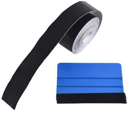 ZMdooreasy Kit de película negra brillante fácil de aplicar, resistente a la intemperie y protectora, buena ductilidad, excelente elasticidad, excelente protección (3 cm x 10 m)