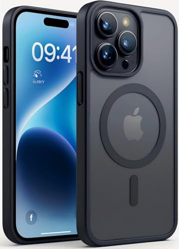 GeeKe for iPhone 16 Pro Max Case, Compatible with MagSafe Magnetic, Shockproof Military-Grade Protection, Magnetic Phone Case for iPhone 16 Pro Max 6.9 inch Black-X2