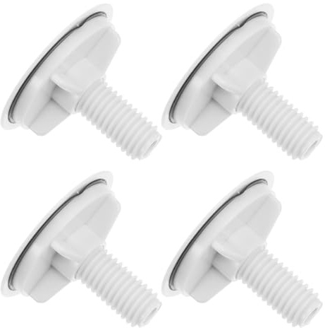 Homoyoyo 4pcs Sink Tap Hole Cover Plastic Kitchen Sink Hole Stopper Leak Prevention White Blanking Plug Simple Design for Kitchen Use