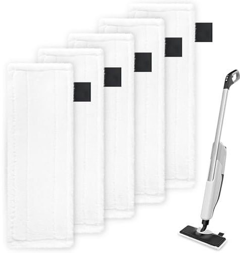 5PCS Replacement Steam Mop Pad Compatible with Karcher Accessories Mop | EasyFix Sc2 Sc3 Sc4 Sc5 Series, Microfibre Replacement Cloths Steam Cleaner Accessories, Replacement Pads
